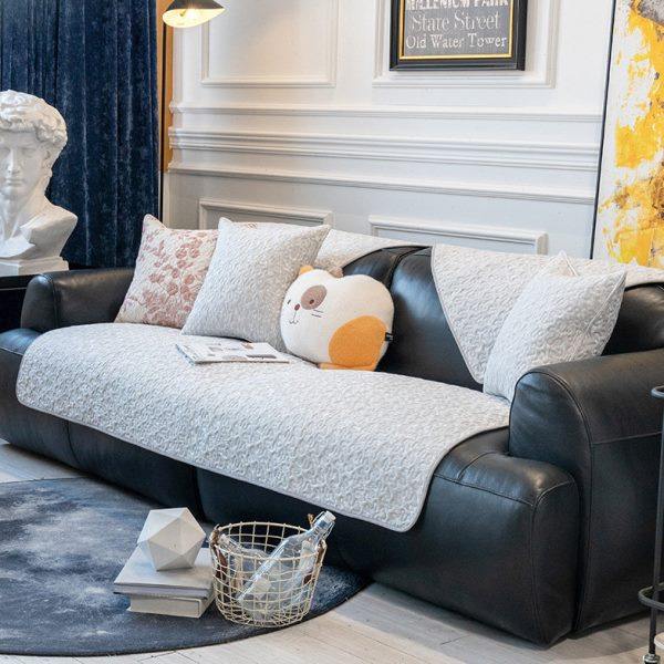 小清新碎花田园风沙发垫四季通用沙发坐垫防滑沙发套罩盖巾可水洗