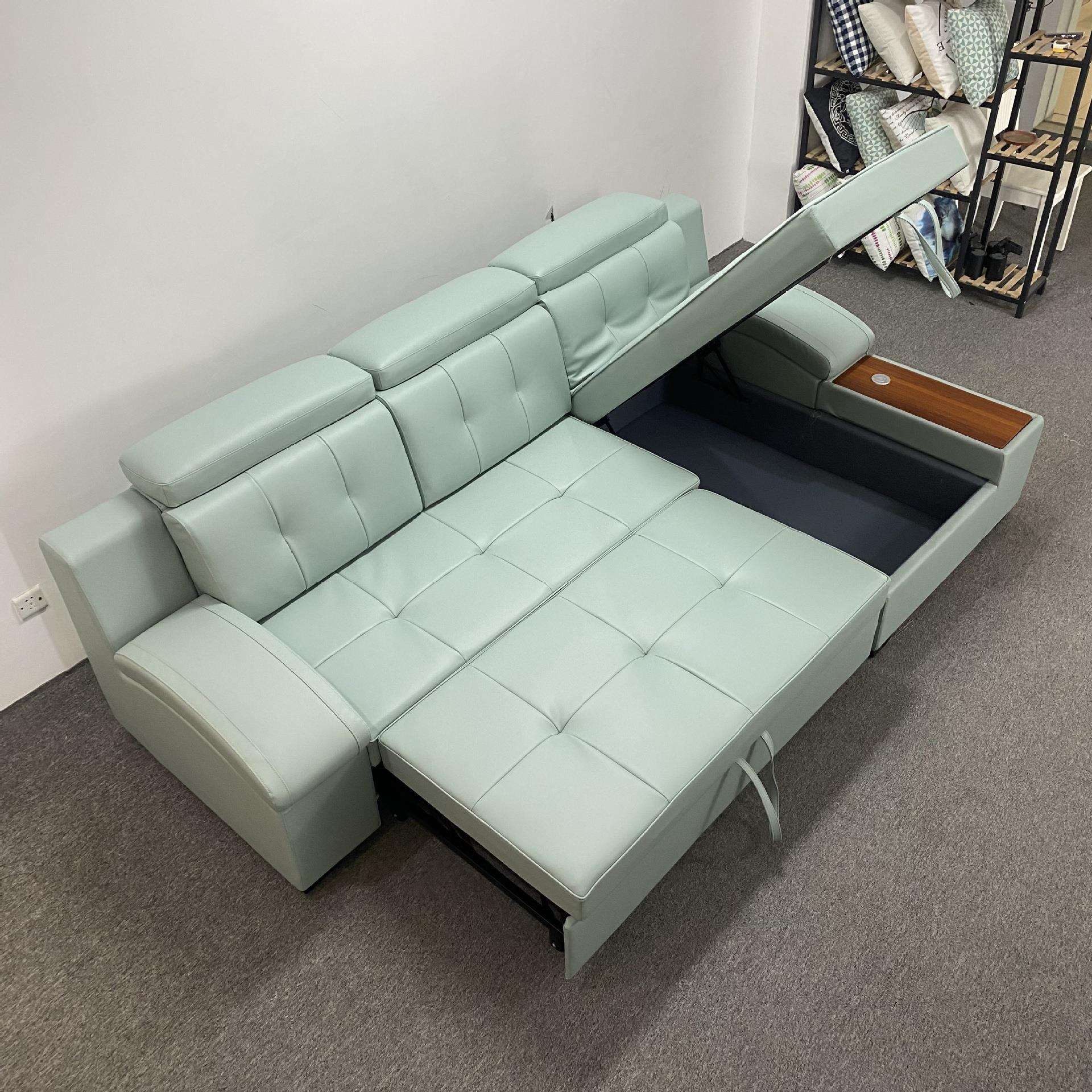 沙发床 小户型客厅卧室沙发 多功能转角贵妃沙发床可储物 沙发床