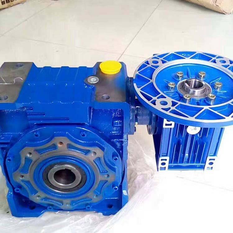 RV涡轮蜗杆减速机 铝合金伺服双级蜗轮蜗杆减速器自锁体积小