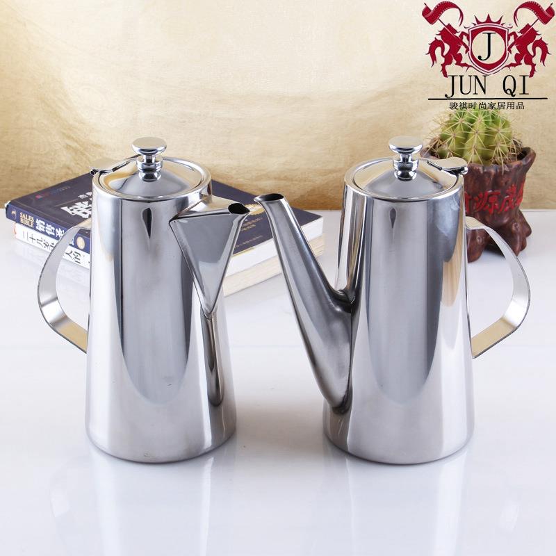 2L冷水壶 不锈钢钢茶壶 咖啡壶 大壶茶茶壶 冲茶壶 凉水壶