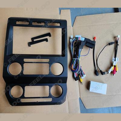 适用15+福特猛禽 Raptor F150改装框安卓导航大屏面框音响面板9寸