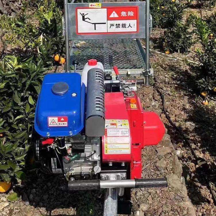 山区农用单轨运输车山地果园爬山虎运输车大棚拉货单轨道运输车