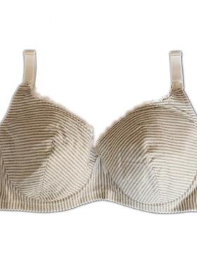 霞婷纯棉薄款哺乳内衣大码大罩杯200斤有钢圈聚拢孕妇文胸DEFGH杯