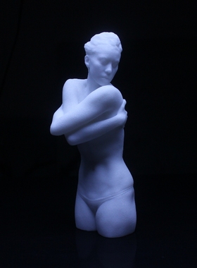 创意美女a雕塑艺术汽车装饰工艺品现代简约家居仿汉白玉人物小摆