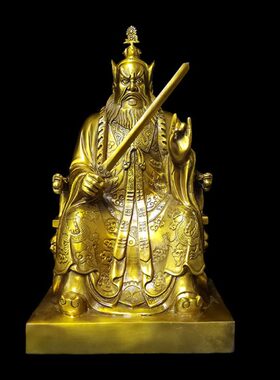 张天师铜像张道陵祖天师高约40厘米张陵