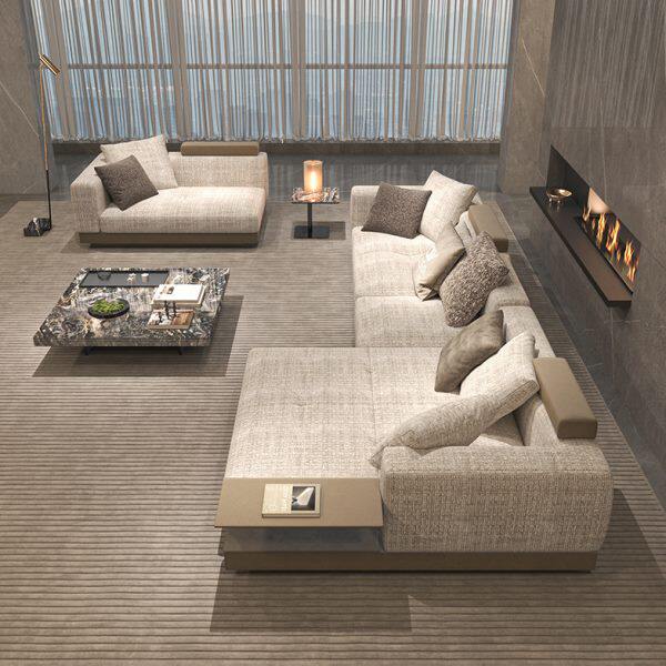 纳威意式轻奢康纳利沙发棉麻布艺现代简约风别墅客厅家用高端奢华