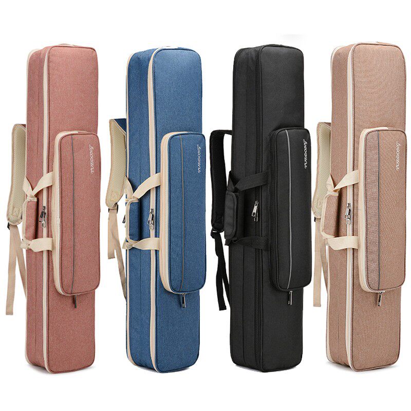 加厚双把二胡包亚麻布两只装板胡包琴袋2M支双肩背包套便携防磕碰