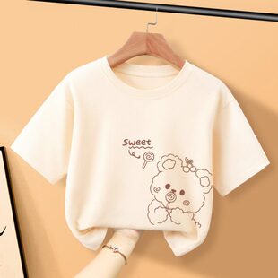 上衣中大童夏季 t恤纯棉夏装 road女童短袖 潮 半袖 童装 薄款 英国next