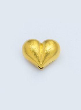 【店铺专属】18k金磨砂屁桃配件（11mm） 不脱模【WT0476】