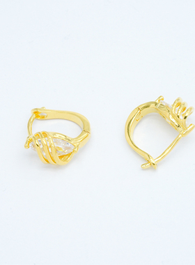 【店铺专属】18k金星芒缠梦耳钉耳饰女轻奢（一对）不脱模wt0452