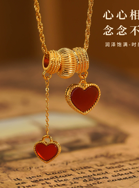 【店铺专属】2026新款正品18k金心心相印吊坠diy饰品【QL06316】