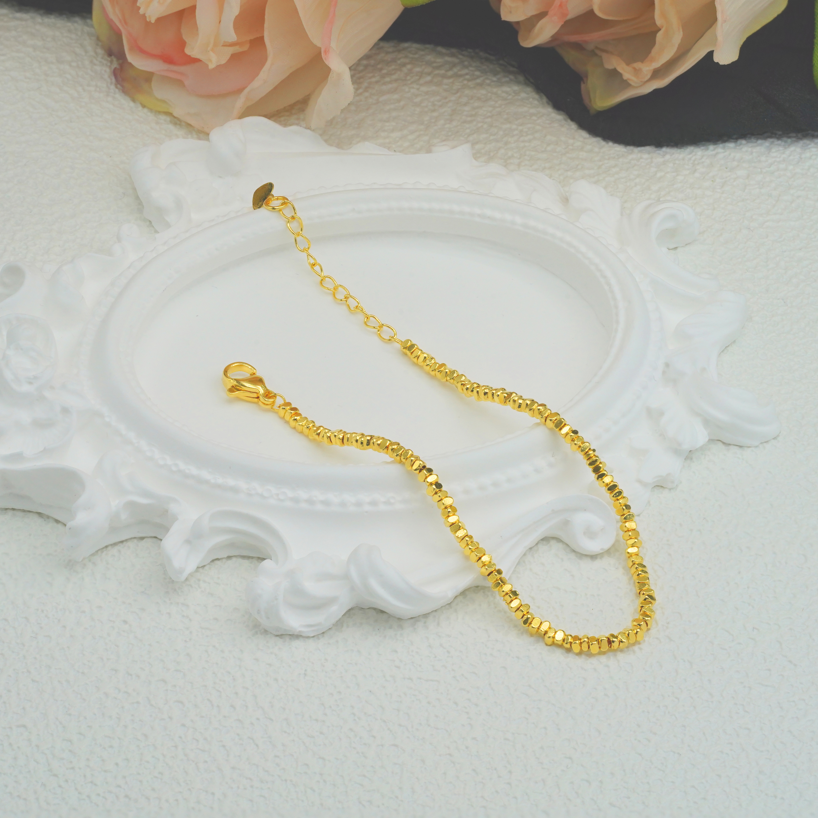 2025新款18k金手链女款百搭爆款