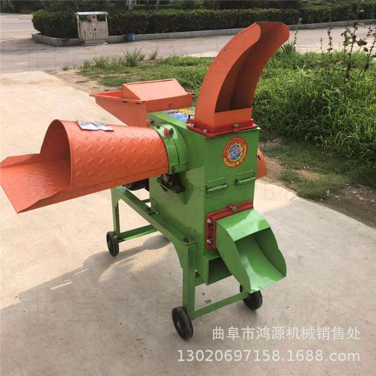 小型铡草粉碎机图片 家用小型铡草机 秸秆粉碎揉丝机价格