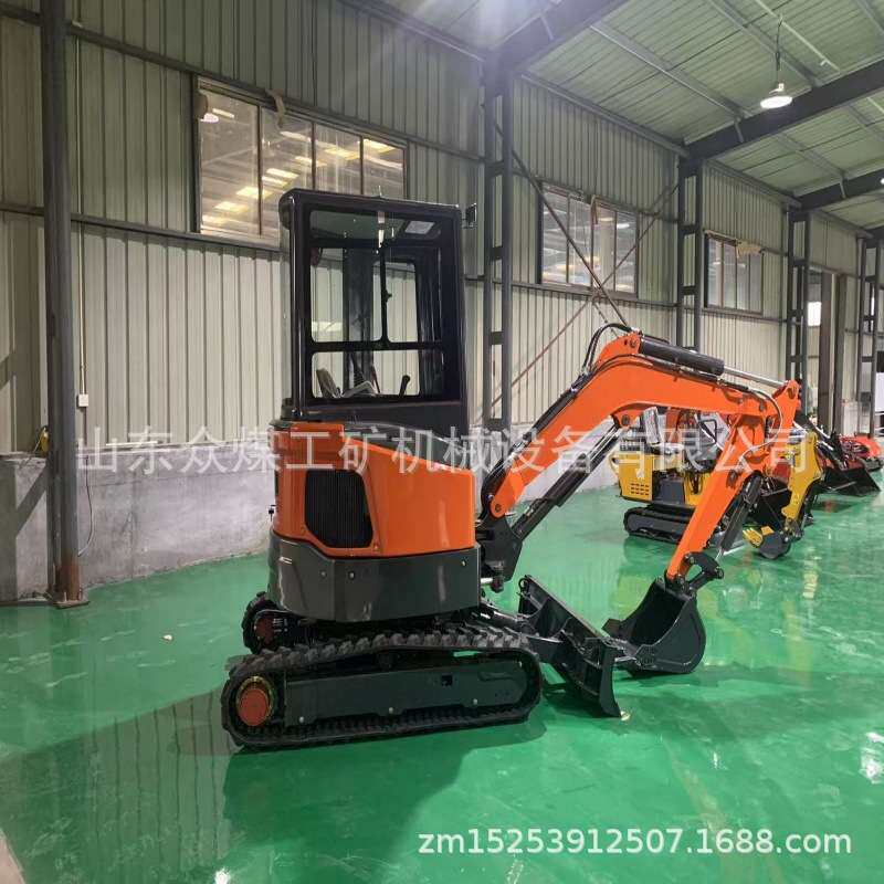 小型挖掘机家用挖土农用果园小挖机多功能耕地微挖沟工地微型挖机