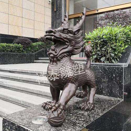 大型铜麒麟纯铜麒麟酒店门口纯铜貔貅2米铜牛铜大象铸造厂