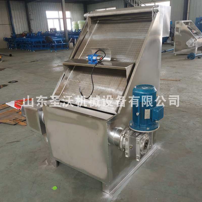 厂家直销鸡粪干湿分离机 不锈钢斜筛式沼渣沼液分离机 猪粪四川