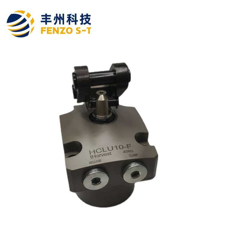 上法兰油压杠杆缸HCLU液压复动连杆式夹紧器微小型油缸气缸支撑缸