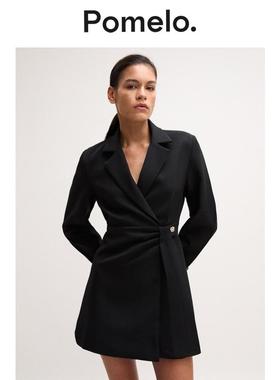Pomelo西装裙-黑色