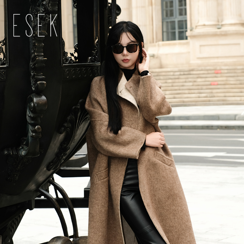 ESEK（服装）ESEK羊毛大衣无腰带款