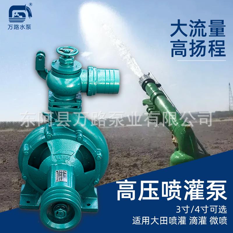 万路泵业农业灌溉用水水泵 离心式水泵 3寸喷灌泵抽水高扬程水泵