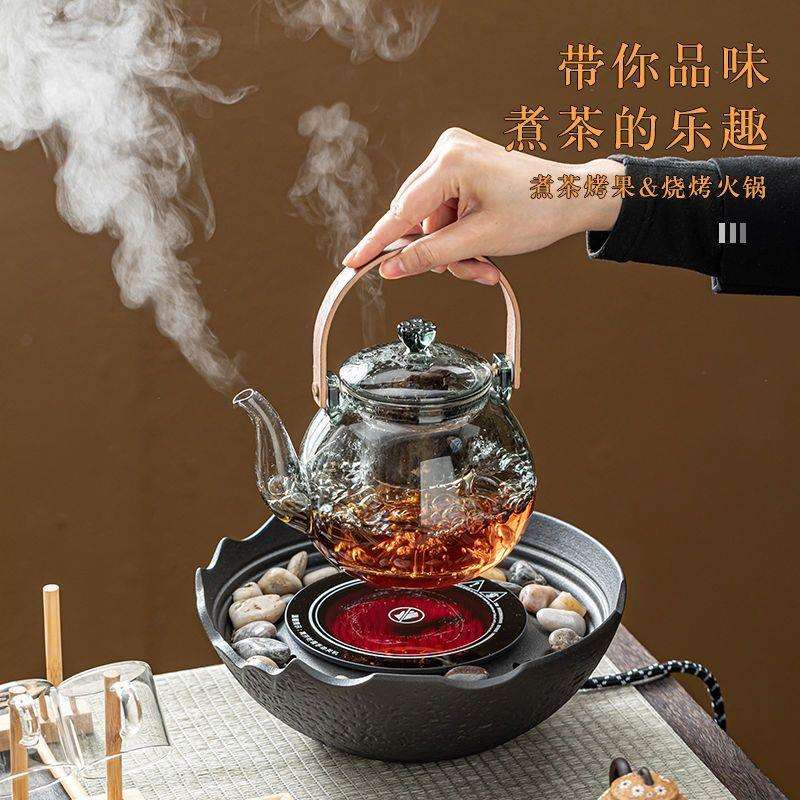 【活动中】围炉煮茶电陶炉一套家用室内电陶煮茶器煮茶炉玻璃茶壶