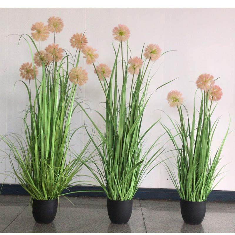 直销北欧风花艺装饰花洋葱草仿真植物蒲公英软装家居婚庆摆件绿植