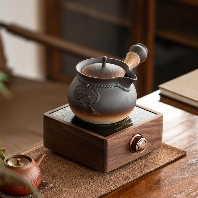 罐罐茶侧把壶带盖围炉煮茶器家用带过滤煮奶茶壶明火烤茶罐电陶炉,鲜花速递/花卉仿真/绿植园艺,割草机/草坪机,淘宝优惠券,粉丝福利购,淘宝优惠卷