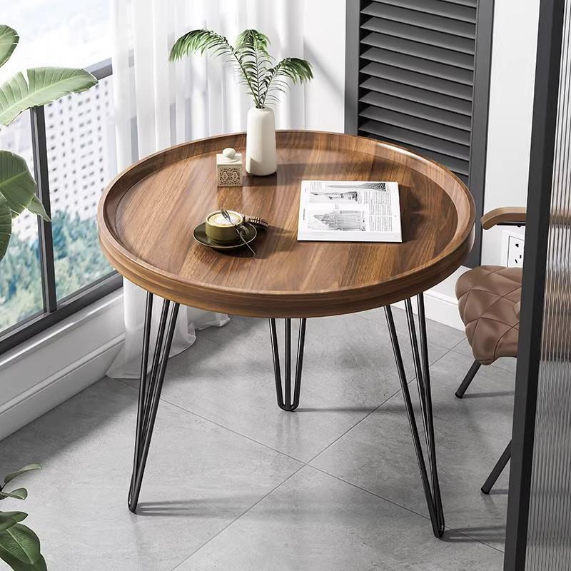 H&y小茶几阳台小桌子置物架客厅炕桌极简小圆桌床头网红圆边几小