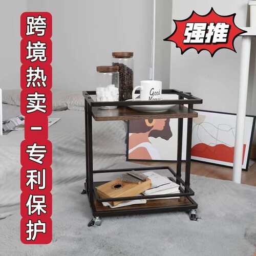 家居小推车收纳置物架现代简约轻奢多层铁艺收纳餐车多功能酒水车
