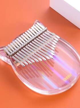 水晶拇指琴17音透明卡林巴 21键亚克力玻璃 TREELF kalimba