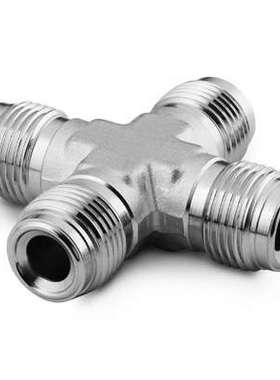 世伟洛克swagelok不锈钢1/4 VCR四通接头 外螺纹 SS-4-VCR-CS