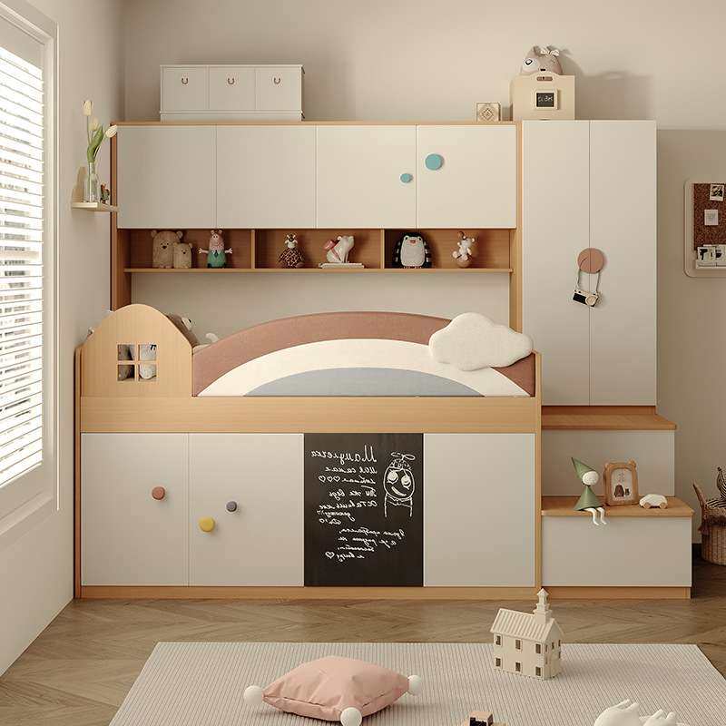多功能储物半高床儿童床小户型上床下柜组合床中高床带书桌,玩具/童车/益智/积木/模型,遥控车升级件/零配件,淘宝优惠券,粉丝福利购,淘宝优惠卷