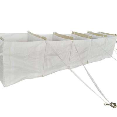 Rapid assembly of flood prevention embankment