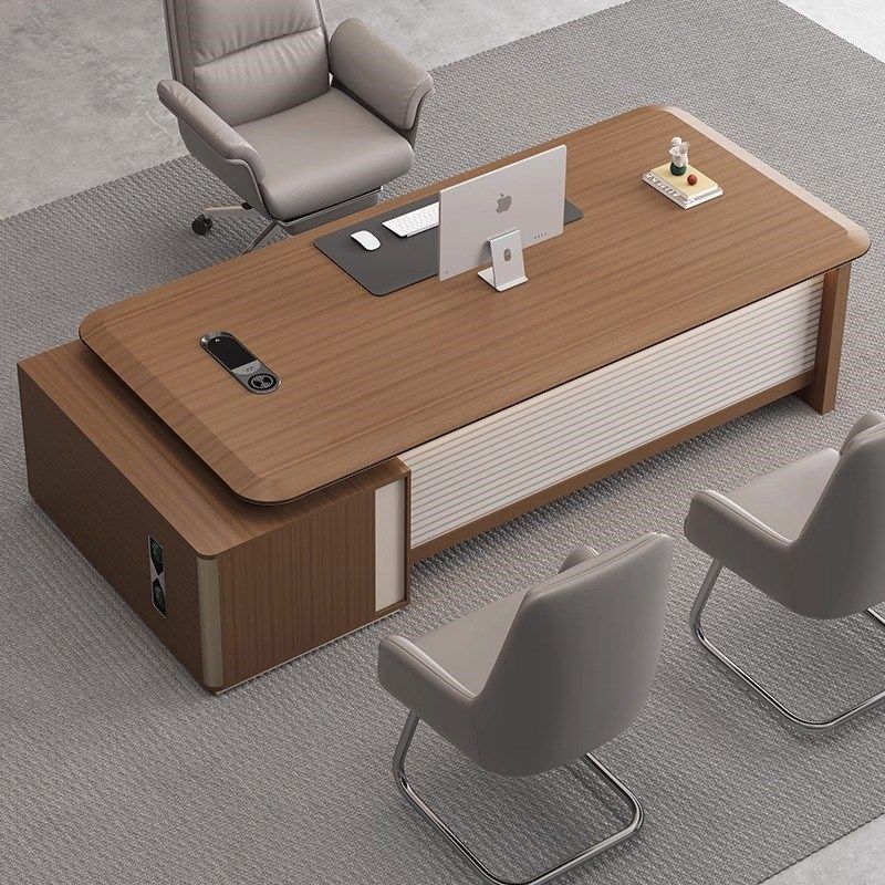 老板桌轻奢高级感董事长办公室办公桌高端总R裁桌子大班桌经理