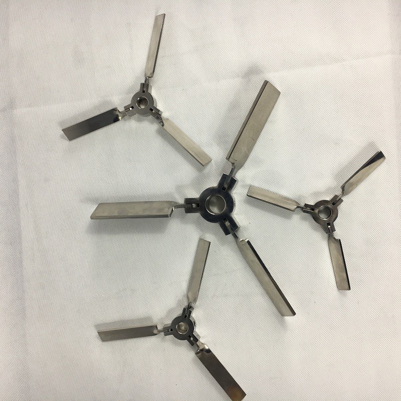 定制折叠伞型304不锈钢搅拌器桨叶实验I室分散机桨叶轮螺旋式桨叶