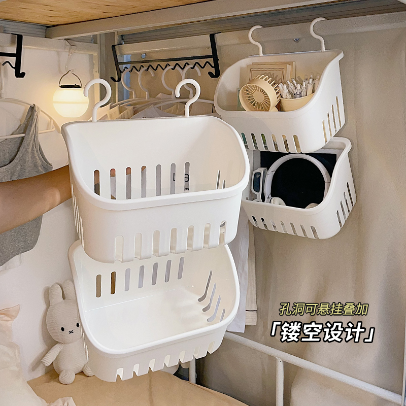 宿舍床上置物架挂墙壁上铺收纳y神器床边床铺改造好物挂袋床头挂