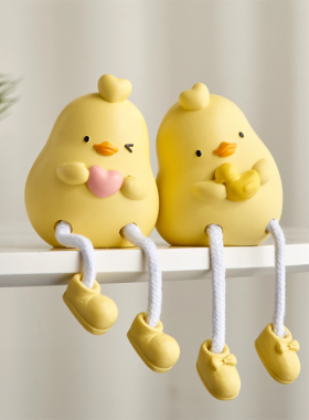 创意可爱永不分梨吊脚娃娃摆y件装饰品书柜隔板置物架洞洞板小摆