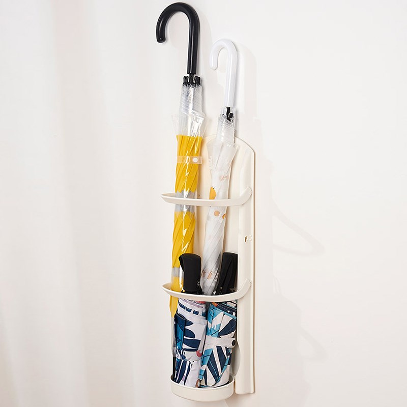 壁挂雨伞收纳架家用北欧免打孔放D伞置物架安装入户门口雨伞架