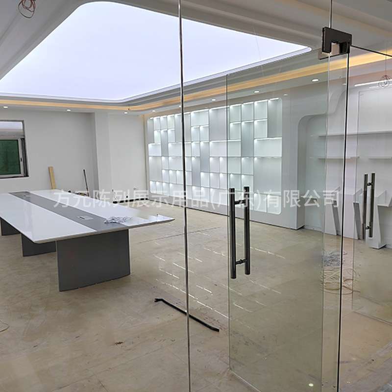 企业展厅墙面展柜设计公司会议厅样品间展览展示柜道具创意设计