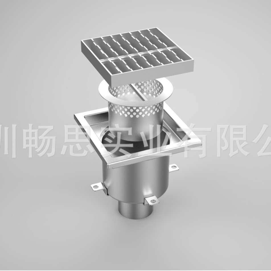 不锈钢地漏不锈钢洁净地漏车间地漏厨房地漏自带隔渣水封防滑盖板