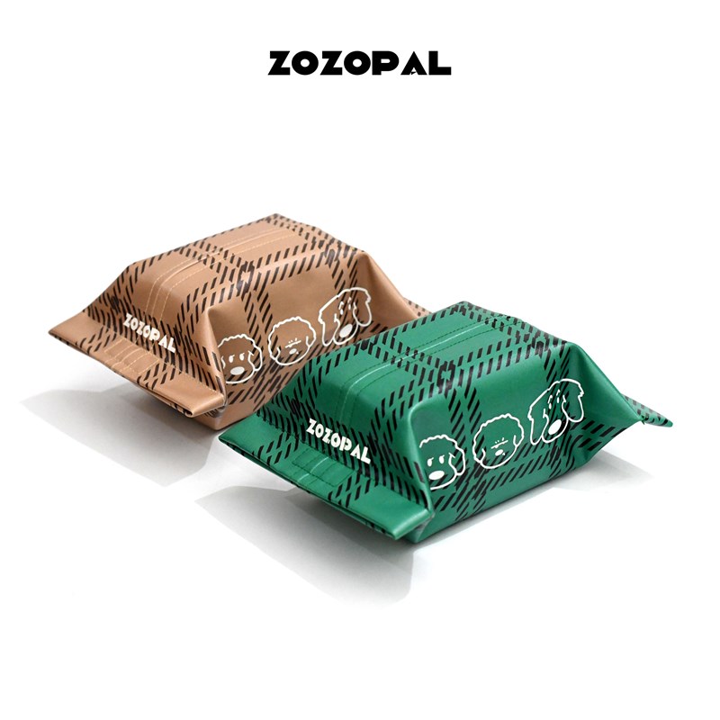 原创复古格纹可爱卡通抽纸盒汽车车载H纸巾套防水皮挂式纸巾盒挂