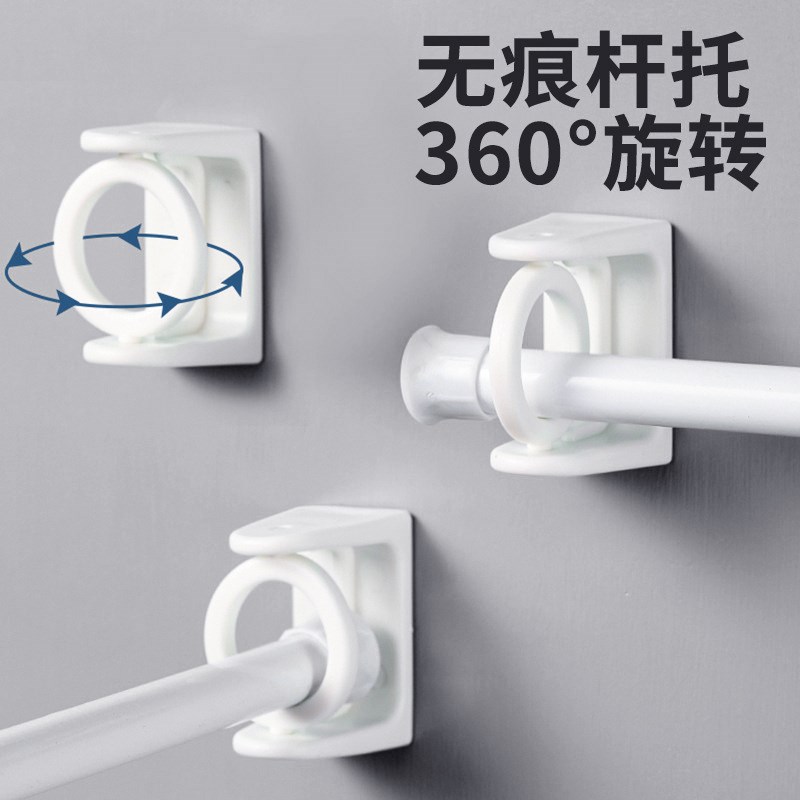 旋转环形挂钩免打孔强力粘胶无痕粘钩厨房卫生间T专用多功能固定