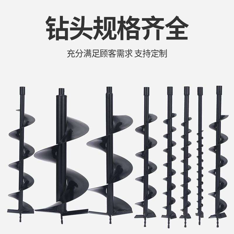 地钻水钻钻头电锤钻土机打洞机土地打孔钻头大棚挖坑耐磨螺旋钻杆图片
