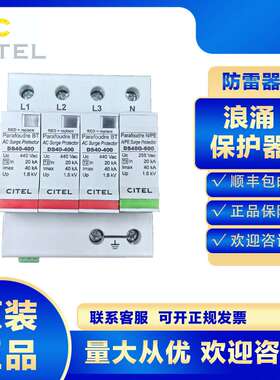 citel浪涌保护器DS44S-400/G防雷器4P避雷电涌2P电源三相2级低压