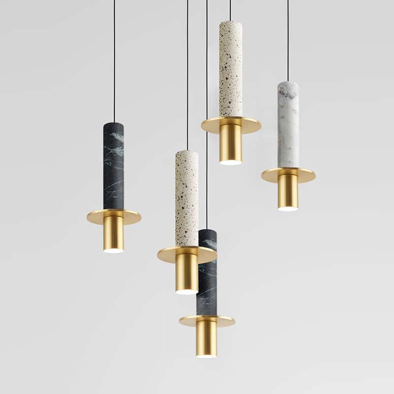吧台灯个性设计时尚创意大理石单头吊灯北欧简约餐厅卧室床头灯饰