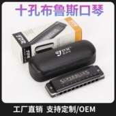 嘉德瑞布鲁斯口琴蓝调10孔C调初学者男士 十孔专业演奏级乐器儿童