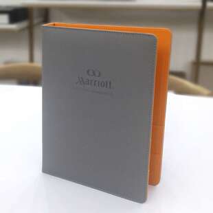 餐饮酒店客房服务指南夹皮革活页文件夹菜谱夹外套A4文件夹留言夹