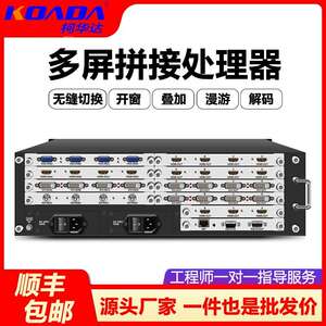 拼接处理器拼接屏控制器网络监控视频解码器HDMI混合无缝矩阵