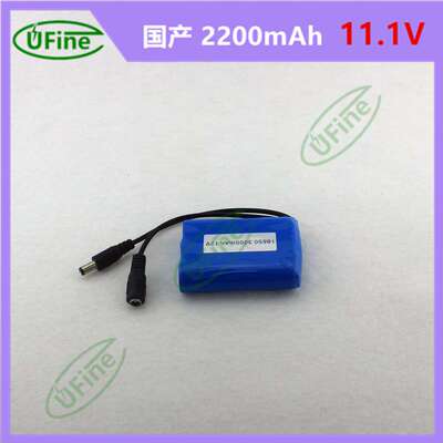 18650 11.1V2200mAh电池组DC插头大容量智能指纹防盗锁专用电池