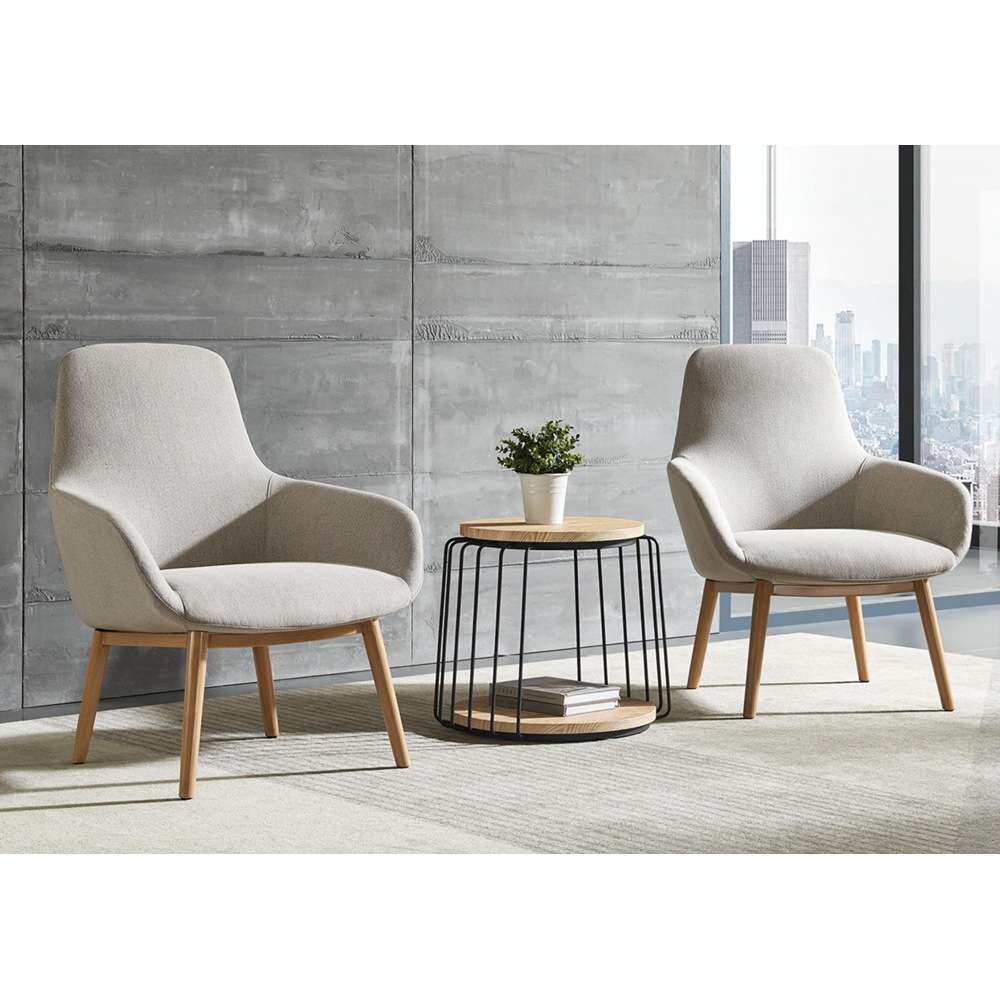 设计师布艺餐椅阅览椅古典家用椅子接待处售楼处民宿酒店休闲转椅